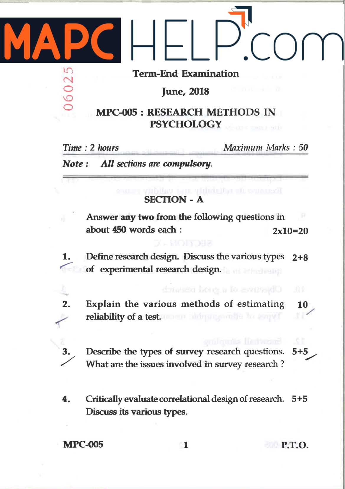 MPC-005 Jun 18 Question Paper - MAPC Help