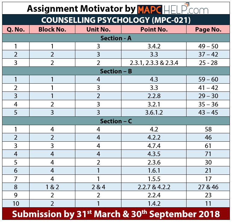 MPCE021 Assignment Motivator 17-18